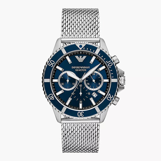 Emporio Armani Chronograph Quartz Blue Dial Men's Watch AR11587