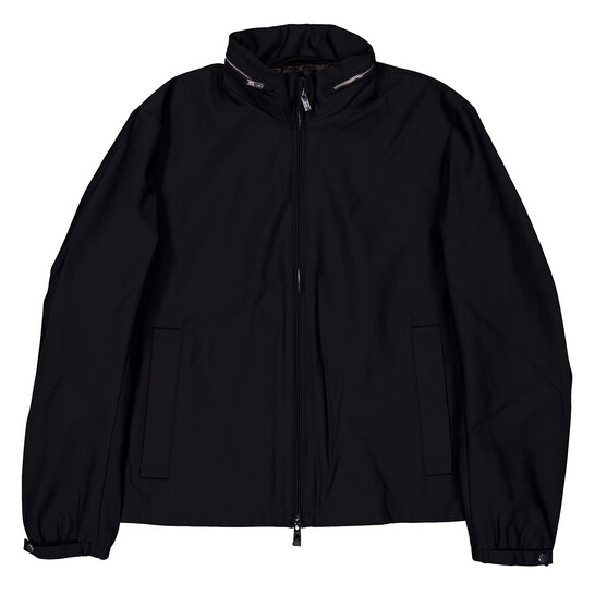 Emporio Armani Essentials Full-Zip Nylon Jacket with Stowaway Hood