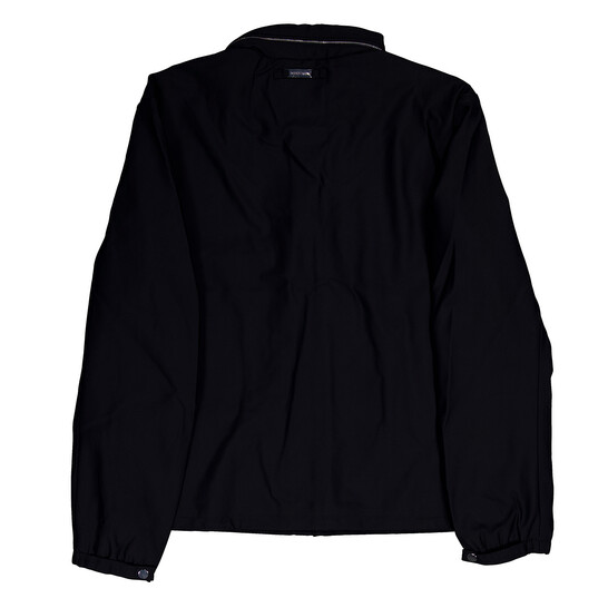 EMPORIO ARMANI ブラックジャンパー Emporio Armani Essentials Full-Zip Nylon Jacket with Stowaway Hood