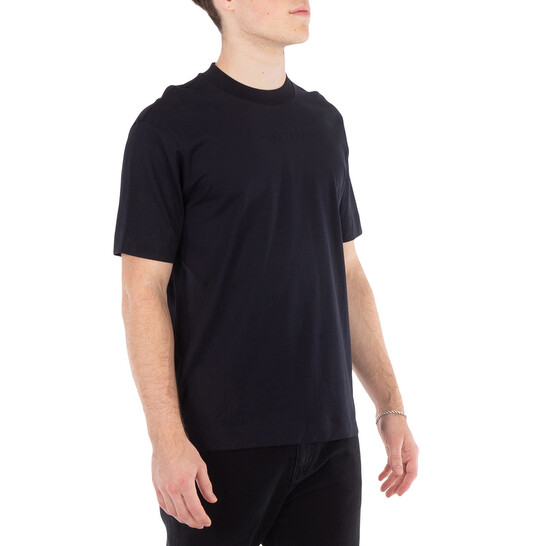 Emporio Armani Logo Embossed Cotton T-Shirt, Size X-Small