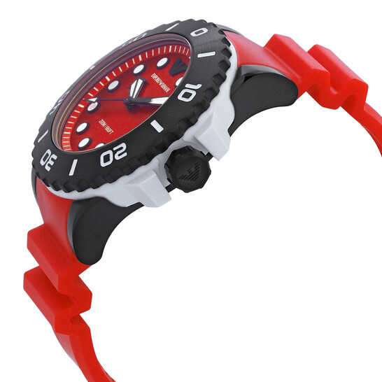 Emporio Armani Quartz Red Dial Men's Watch AR11478 - Watches