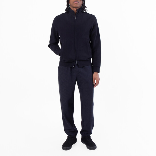 Emporio Armani Waffle Jersey Full-Zip Sweatshirt Emporio Armani Waffle Jersey Full-Zip Sweatshirt - 546x546 Image #4