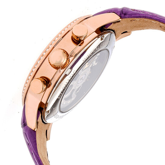 Empress Beatrice Automatic Crystal Purple Dial Ladies Watch EMPEM2006 - 546x546 Image #3