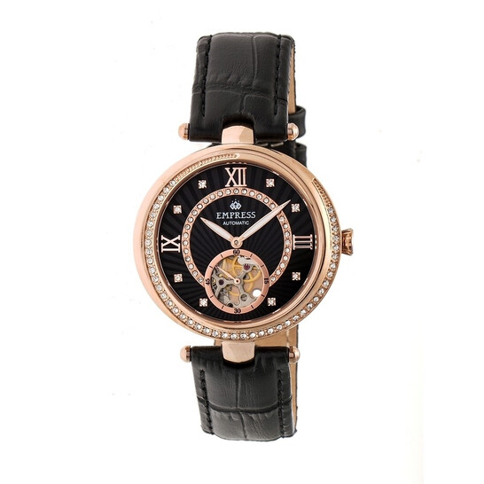 Empress Stella Automatic Crystal Black Dial Ladies Watch EM2105 Empress Stella Automatic Crystal Black Dial Ladies Watch EM2105 - 546x546