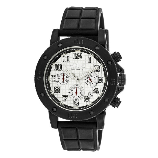 Equipe Tritium Arciform Chronograph Silver Dial Men's Watch ET412 - 546x546
