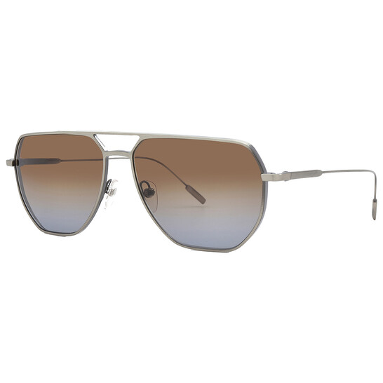 Ermenegildo Zegna ブラウン サングラス Ermenegildo Zegna EZ0231 Sunglasses | FramesDirect.com