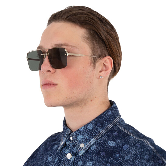 Zegna Ermenegildo Zegna Green Navigator Men's Sunglasses EZ0213