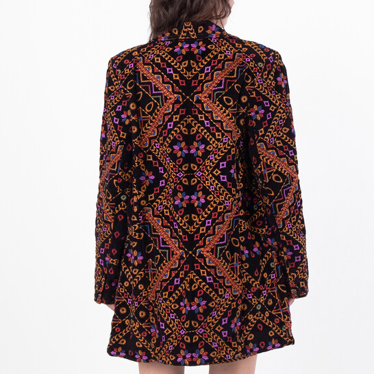 Farm Rio Embroidered Corduroy Blazer, Size Medium 312167-EMBROIDERED ...