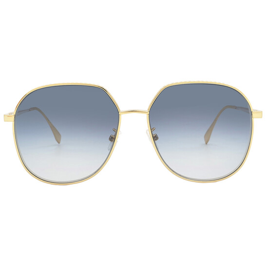 Fendi Women Sunglasses Blue Gradient Lens Fendi Blue Gradient FF 0074S Cat Eye Sunglasses | eBay main image 4