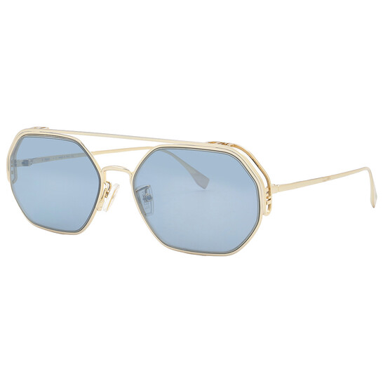 Fendi Blue Mirror Geometric Ladies Sunglasses FE40039U 10X  display picture 1