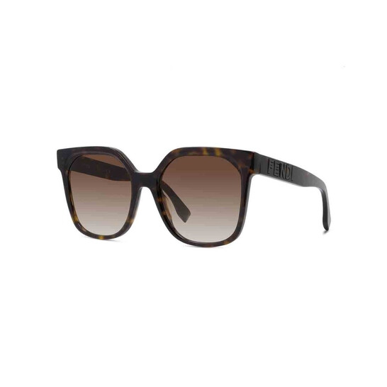 Fendi Brown Gradient Square Sunglasses Fendi Brown Havana/ Brown Gradient FF 0359/G/S Square  main image 4
