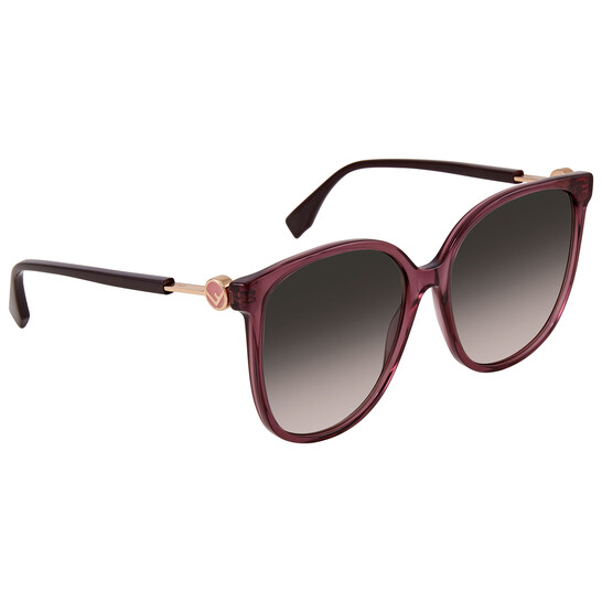 Fendi Brown Pink Gradient Round Ladies Sunglasses FF 0374/S  display picture 2