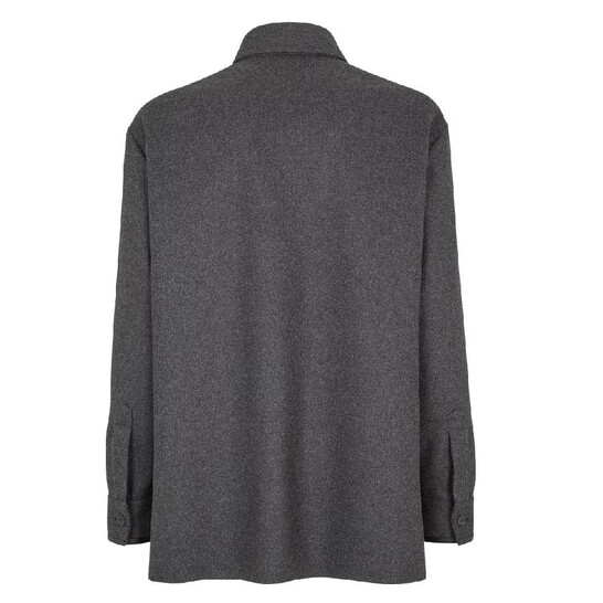 Fendi Cashmere Go-To Single-Breasted Blouson Jacket, Brand Size 50