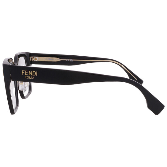 Fendi Demo Square Ladies Eyeglasses FE50085F 001 53