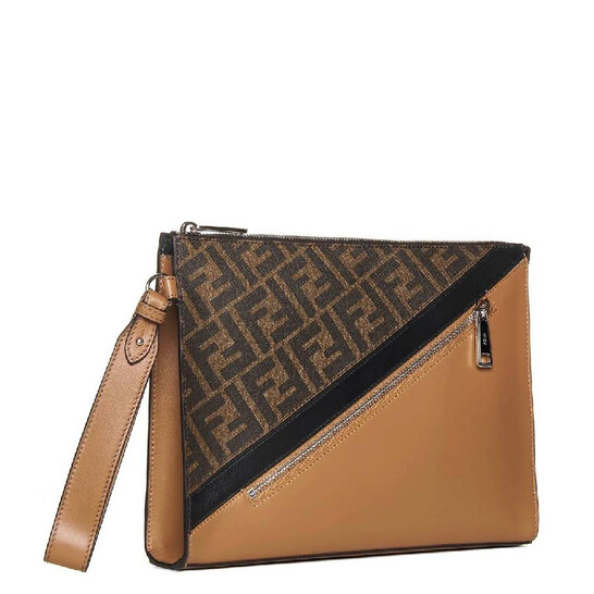 【FENDI】FF CLUTCH BAG FENDI ff clutch hand Neutro Fendi