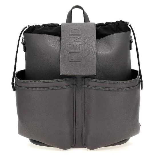 Fendi Strike Large Leather Backpack 7VZ056-AMAC-F0FDY