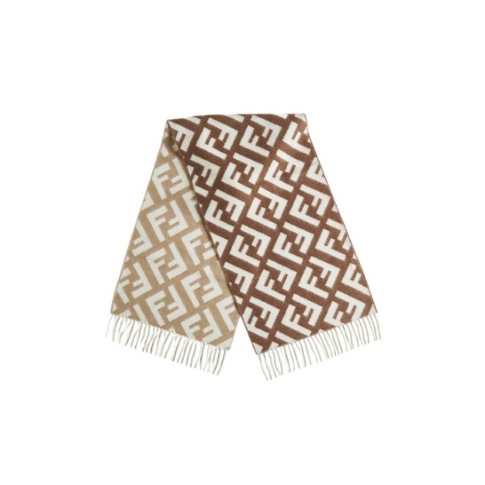 Fendi FF Fringe Edge Scarf FXT621-AQRQ-F0QD7 2004005445918