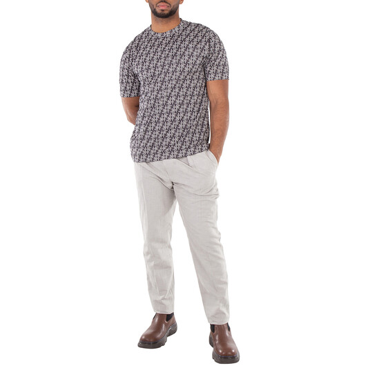 Fendi Ff Labyrinth Print Crew Neck T-Shirt, Size Medium