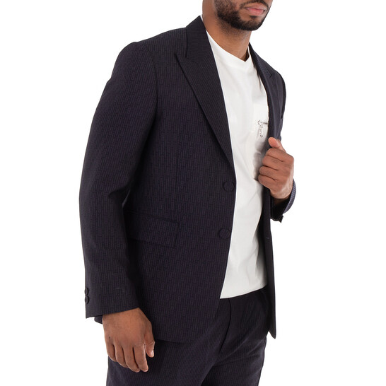 Fendi Ff Motif Long Sleeve Wool Jacket, Brand Size 50 (US Size 40) - 546x546 Image #2