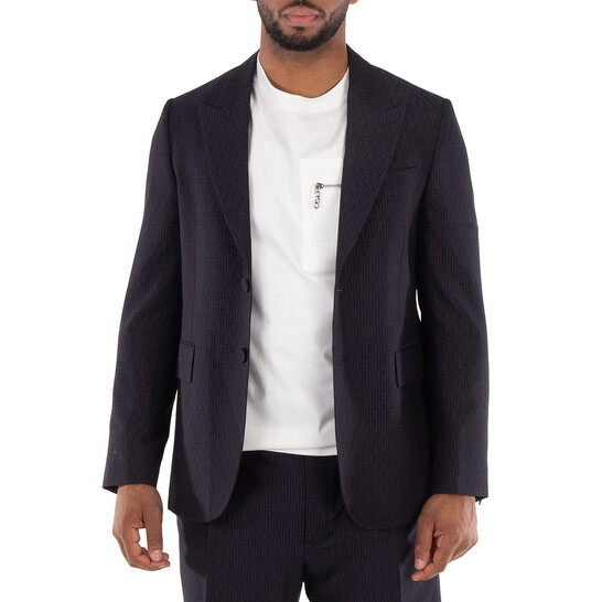 Fendi Ff Motif Long Sleeve Wool Jacket, Brand Size 50 (US Size 40) - 546x546