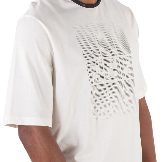 FENDI FF 2023 ホワイト Tシャツ S T-Shirt Cotton White | Fendi