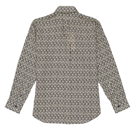 Fendi FF Motif Printed Silk Shirt, Brand Size 40 ( US Size 4