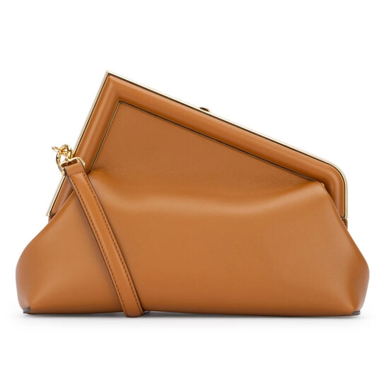 Fendi First Midi Nappa Leather Clutch 8BP137-ABVE-F0NYJ