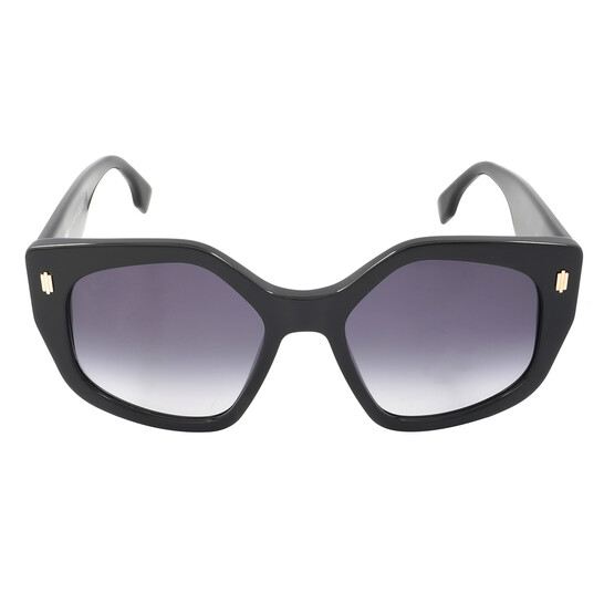 Fendi Gradient Blue Geometric Ladies Sunglasses FE40017I 01W  display picture 2