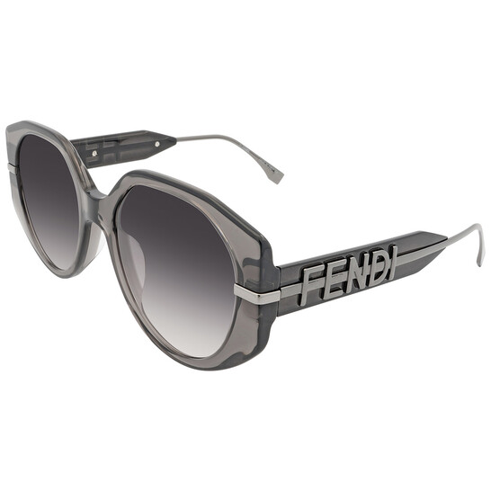 Fendi Gradient Smoke Butterfly Ladies Sunglasses FE40083U