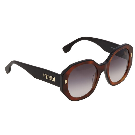 New Fendi Sunglasses FE40045I Fendi Gradient Brown Geometric Ladies Sunglasses FE40045I  main image 3