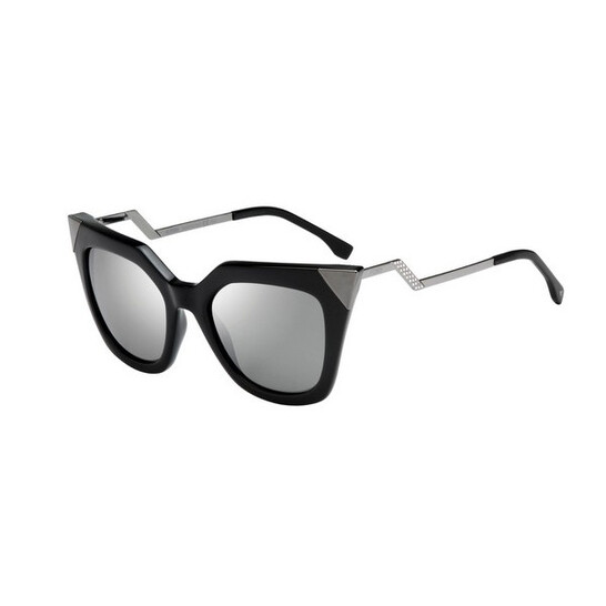 Fendi Grey Cat Eye Ladies Sunglasses FF0060S 0KKL 52