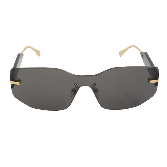 NEW FENDI SUNGLASSES, GRAY WOMEN EYEWEAR FENDI FENDIGRAPHY FE40066U 30A Fendi Fendigraphy Fe40066u Women Black Rectangle Sunglasses  main image 2