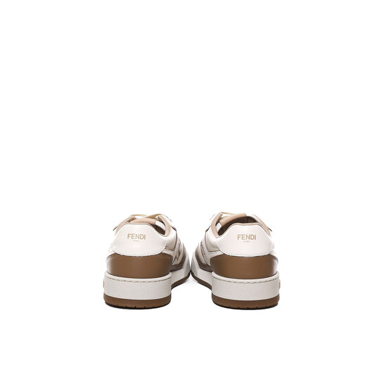 Fendi Leather Low-Top Match Sneakers, Brand Size 12 ( US  display picture 2