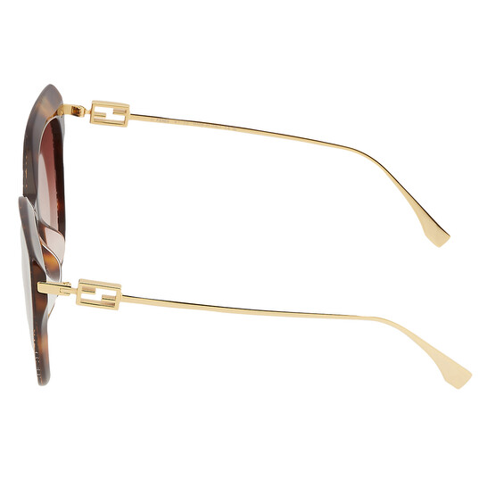 FENDI ハタフライフレムサンクラス FE40011UACETATE 55T Fendi Baguette Havana Cat Eye Sunglasses – Good See Co.