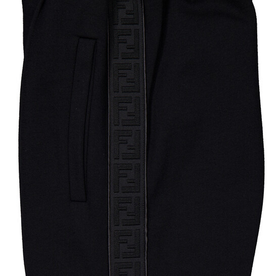 Fendi Logo Embossed Joggers, Brand Size 46 (US Size 30) FB0461