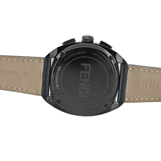 Fendi Quartz Black Dial Men's Watch Momento Bugs Momento Bugs