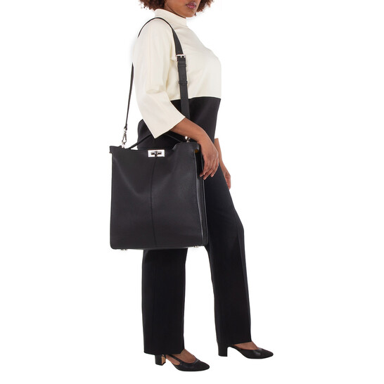 Fendi Peekaboo Iseeu Iconic Twist Lock Tote 7VA528-AFC4