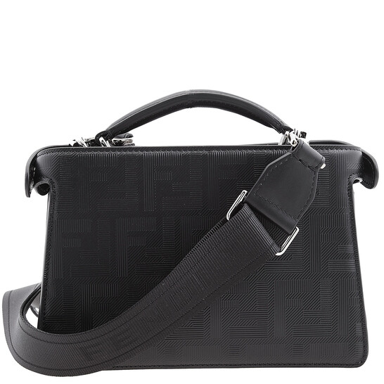 バッグ FENDI MINI PEEKABOO Fendi Nappa Leather Whipstitch Peekaboo Mini Shoulder Bag