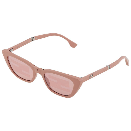 Fendi Pink Logo Folding Cat Eye Ladies Sunglasses FE40089I  display picture 1