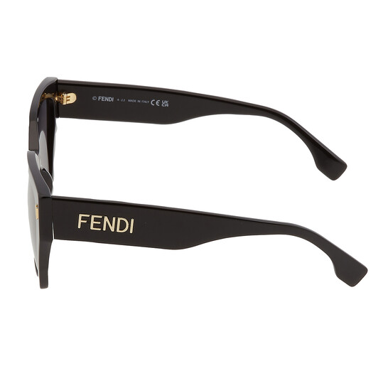 Fendi Polarized Smoke Cat Eye Ladies Sunglasses FE40070I 01D 54