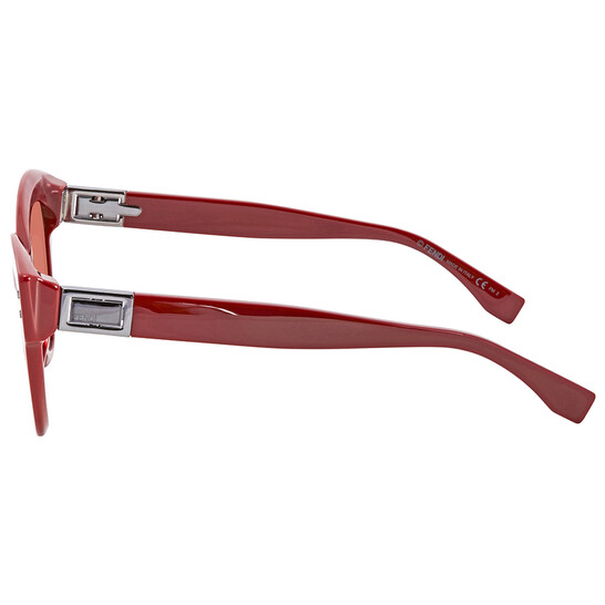 Fendi Red Cat-Eye Sunglasses Fendi 54mm O main image 4