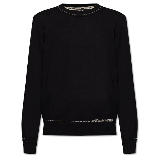 Fendi Regular-Fit Crew Neck Sweater, Brand Size 50 (US Size 40