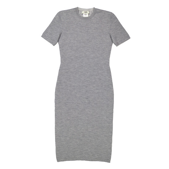 Fendi Reversible Crew Neck Wool Dress, Brand Size 44 (US Fendi Reversible Crew Neck Wool Dress, Brand Size 44 (US
