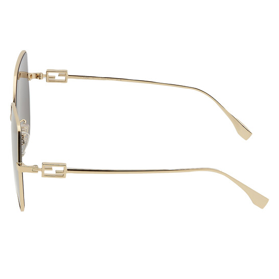 FENDI ハタフライフレムサンクラス FE40033U 10A Fendi Smoke Butterfly Ladies Sunglasses FE40033U 10A 59