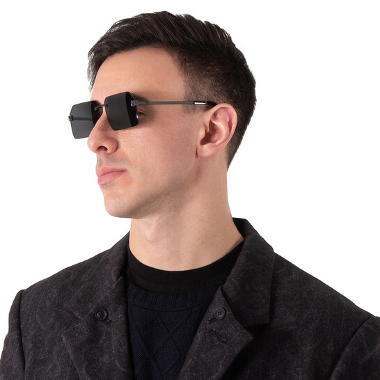 Fendi Smoke Geometric Men's Sunglasses FE40043U 02A 59