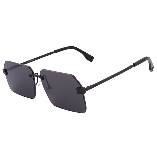 Fendi Smoke Geometric Men's Sunglasses FE40043U 02A 59