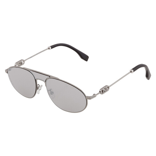 Fendi Smoke Mirror Pilot Men's Sunglasses FE40072U 14C 57