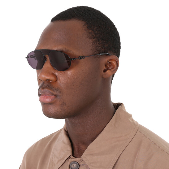 Fendi Smoke Pilot Men's Sunglasses FE40072U-Y 01A 57 192337117077