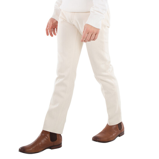 Fendi Straight Leg Embellished Logo Pants, Waist Size 30