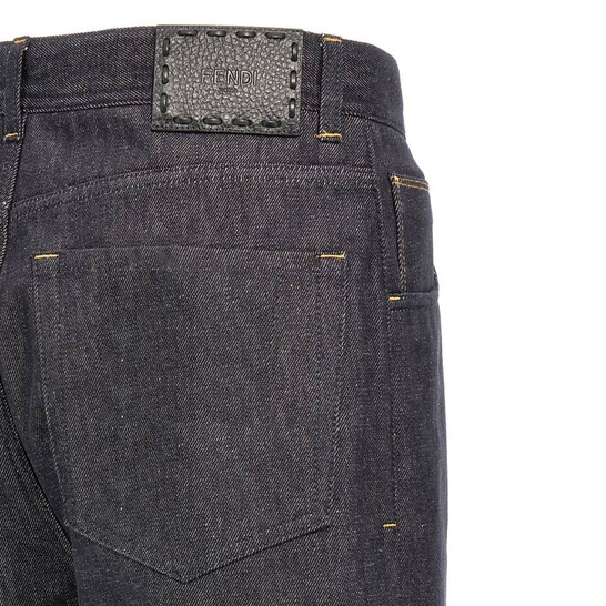 Fendi Straight-Cut Selleria Jeans, Waist Size 30" - 546x546 Image #4